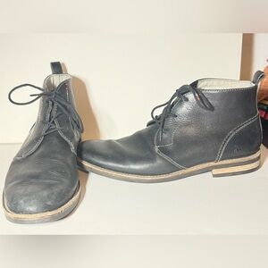 Original Penguin Black Leather Chukka Boots